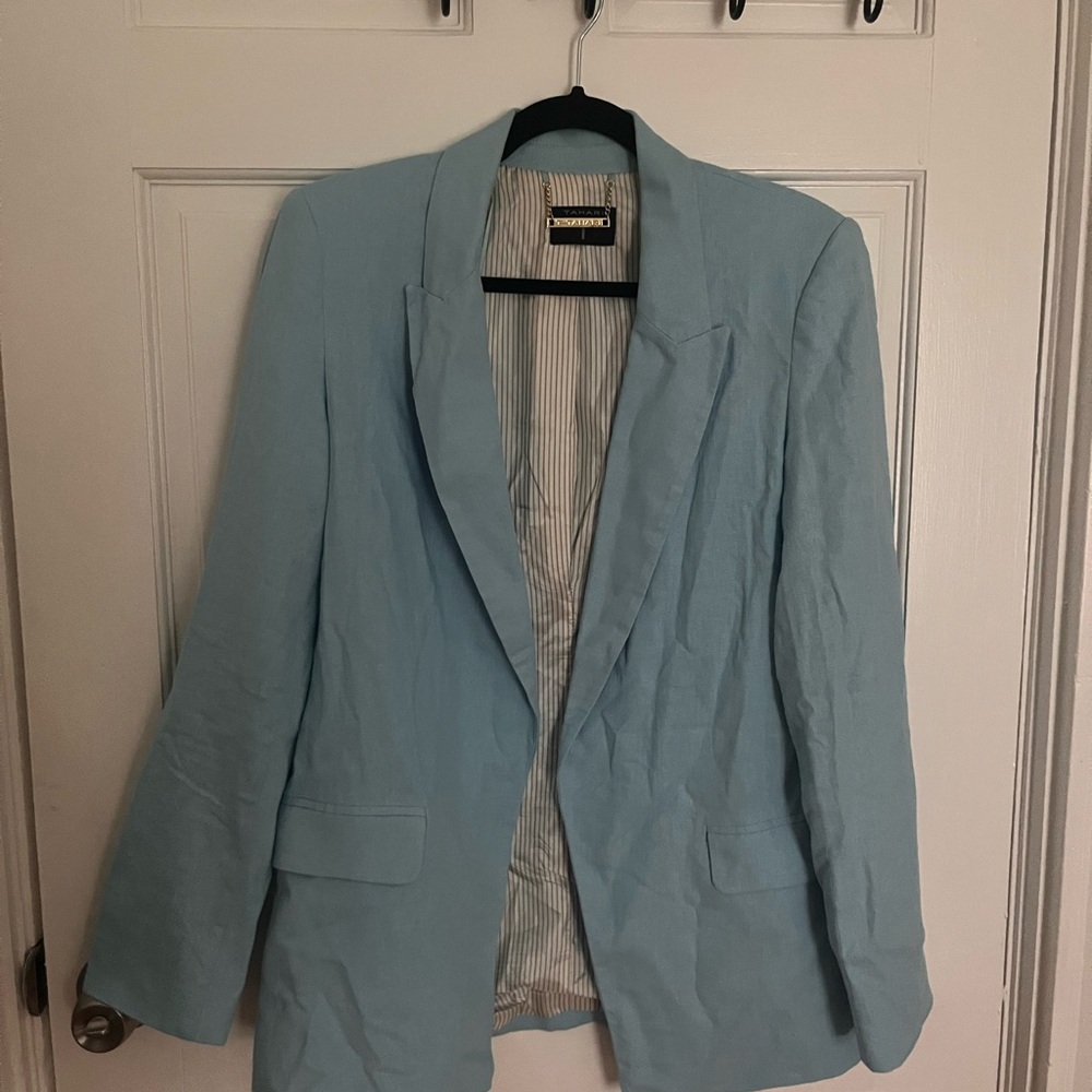 Tahari Light/Sky Blue Blazer M